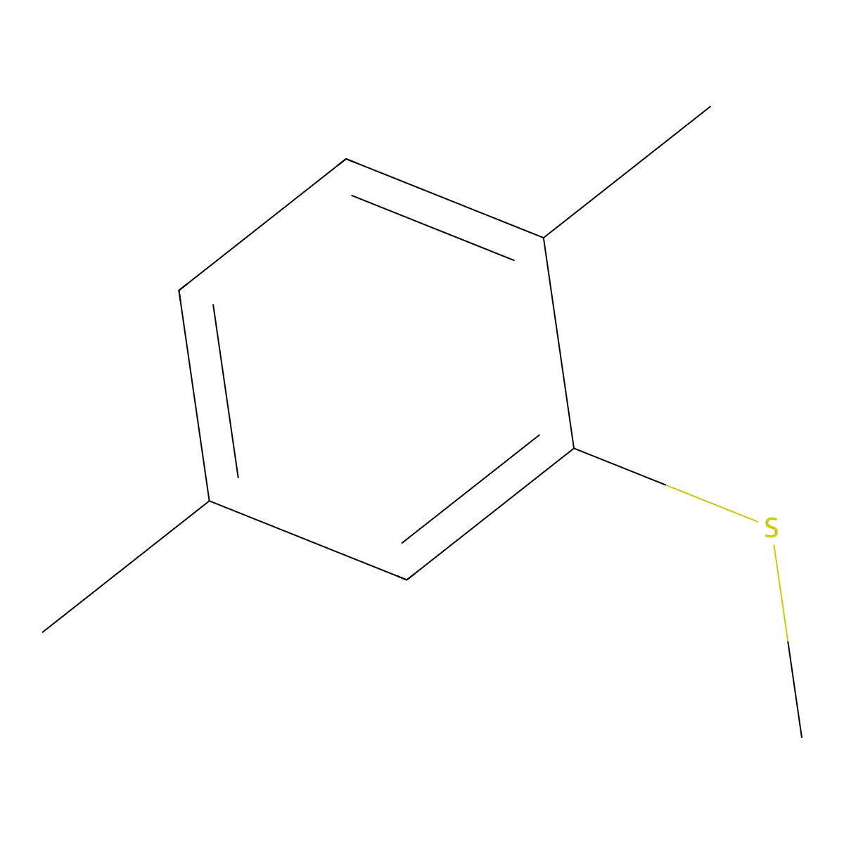 2,5-Dimethylthioanisole molecular structure, CAS 66623-67-4