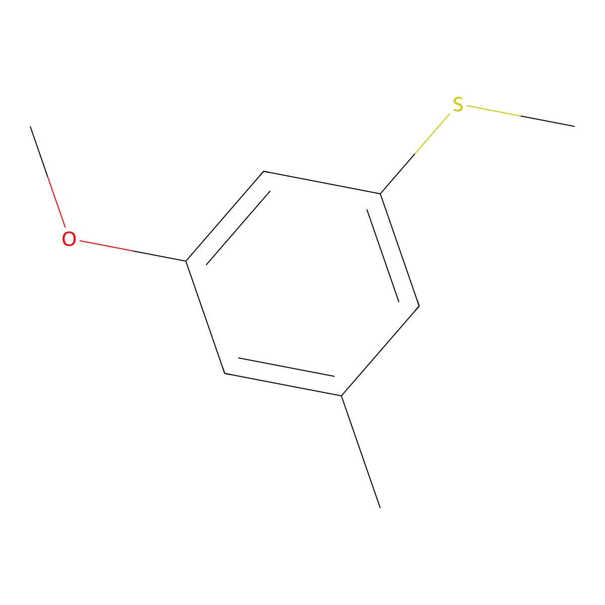 (3-Methoxy-5-methylphenyl)(methyl)sulfane molecular structure, CAS 66623-68-5