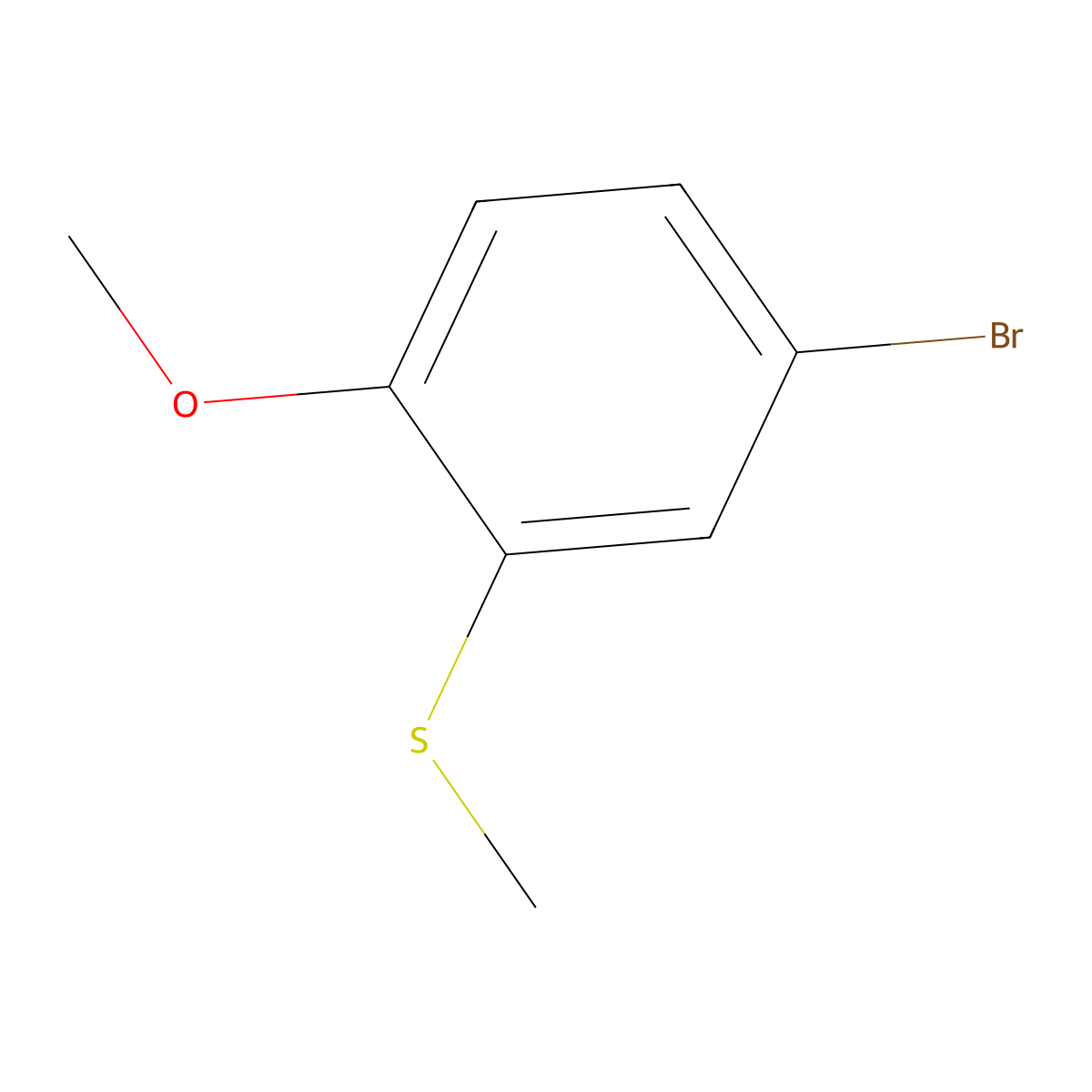5-Bromo-2-methoxythioanisole molecular structure, CAS 66623-79-8