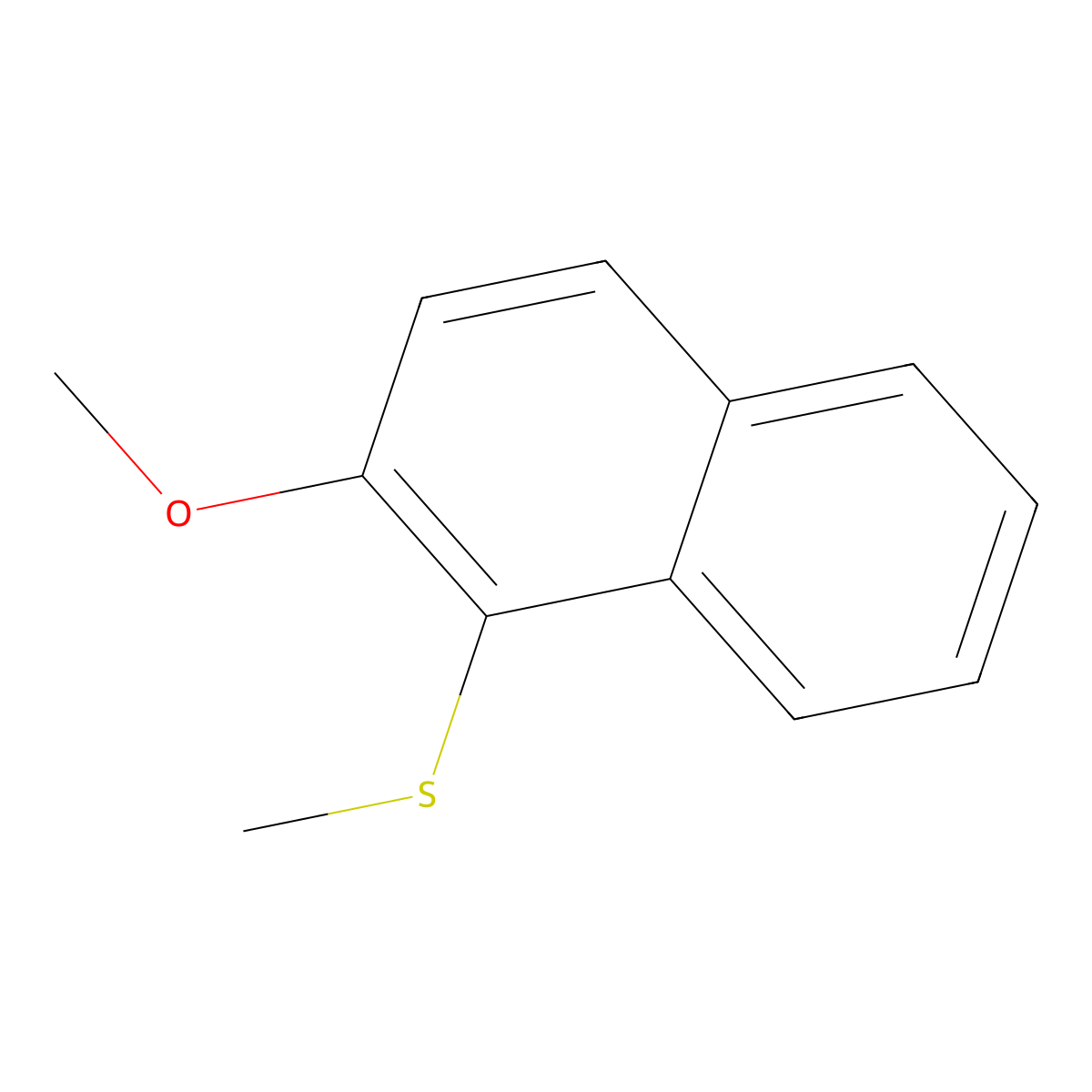 (2-Methoxynaphthalen-1-yl)(methyl)sulfane molecular structure, CAS 66623-90-3