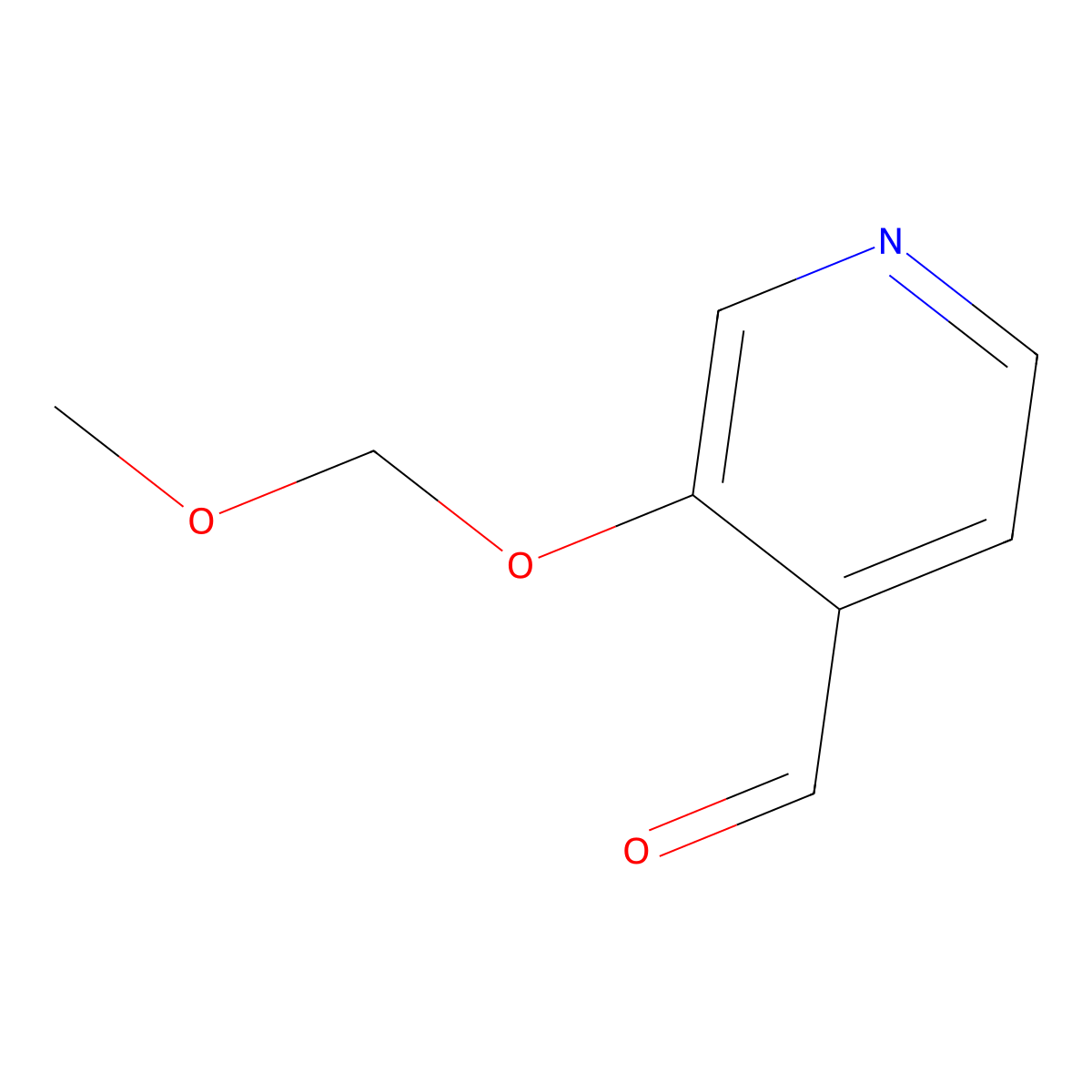 3-(Methoxymethoxy)pyridine-4-carbaldehyde molecular structure, CAS 666234-13-5