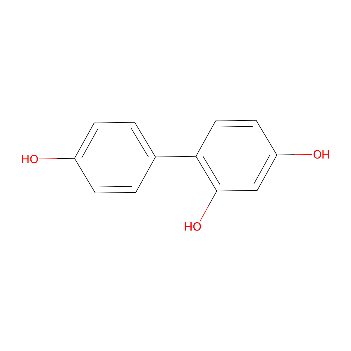 4-(4-Hydroxyphenyl)benzene-1,3-diol molecular structure, CAS 66624-11-1