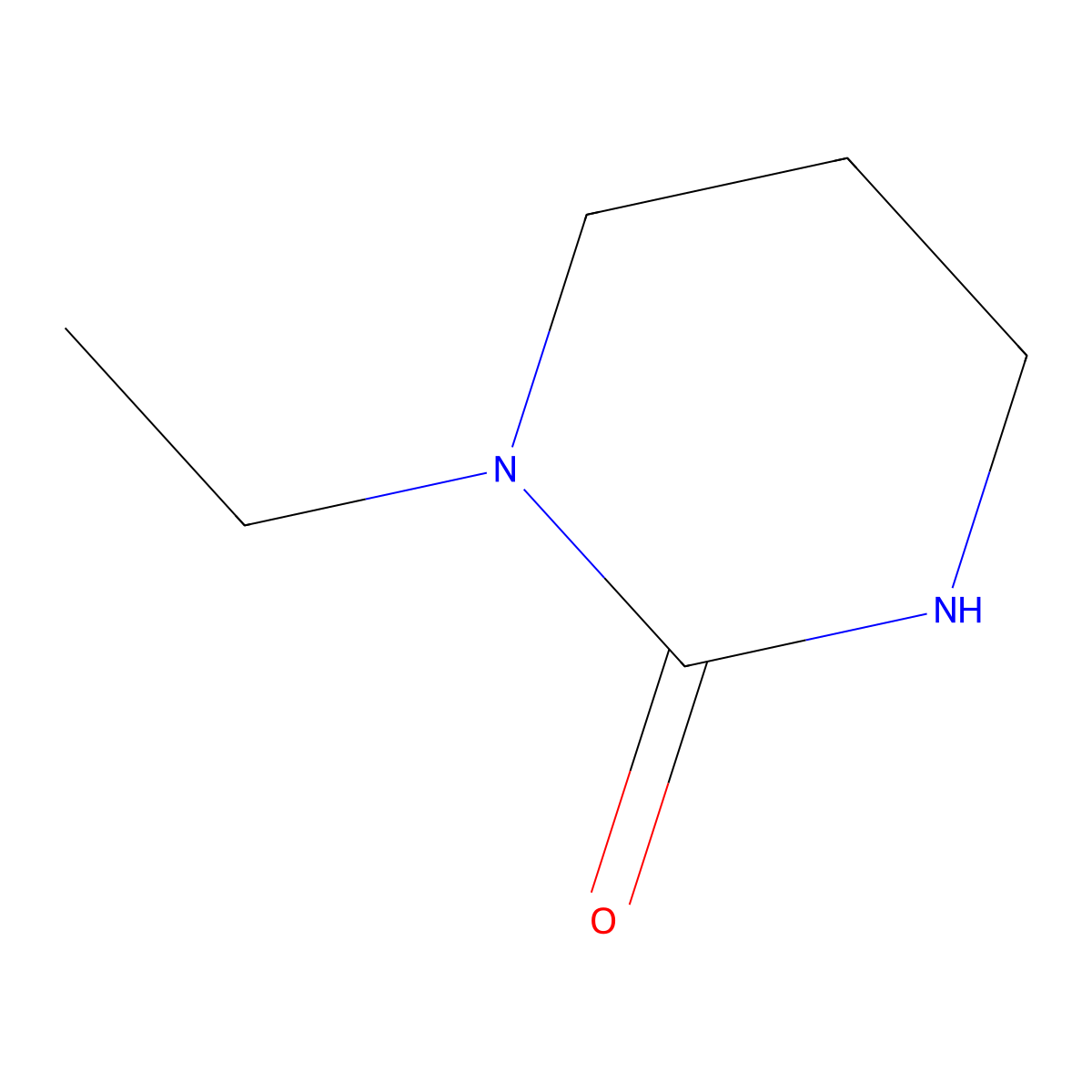 1-Ethyl-1,3-diazinan-2-one molecular structure, CAS 66639-75-6