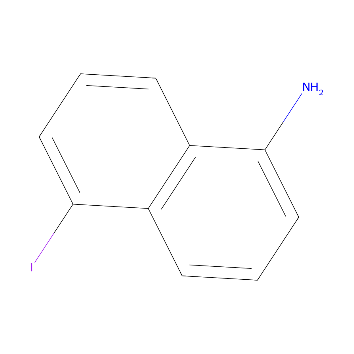 5-Iodonaphthalen-1-amine molecular structure, CAS 66640-75-3
