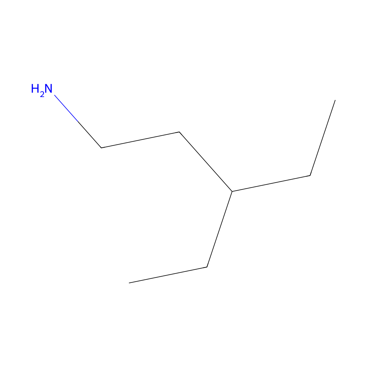 3-Ethylpentan-1-amine molecular structure, CAS 66643-81-0