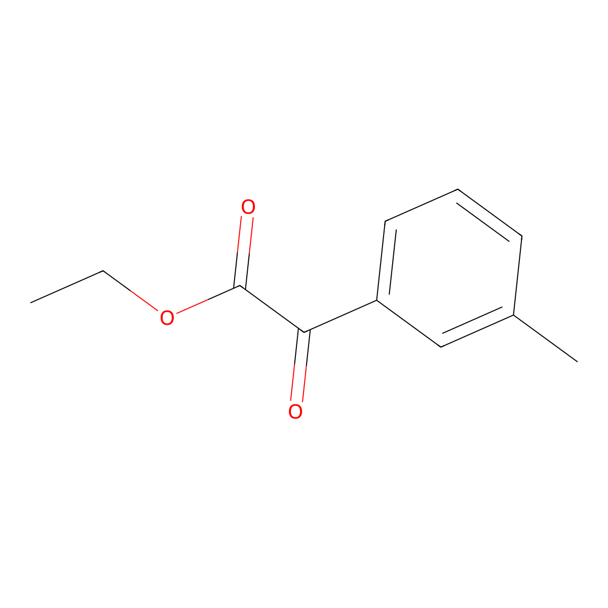 Ethyl 3-methylbenzoylformate molecular structure, CAS 66644-68-6