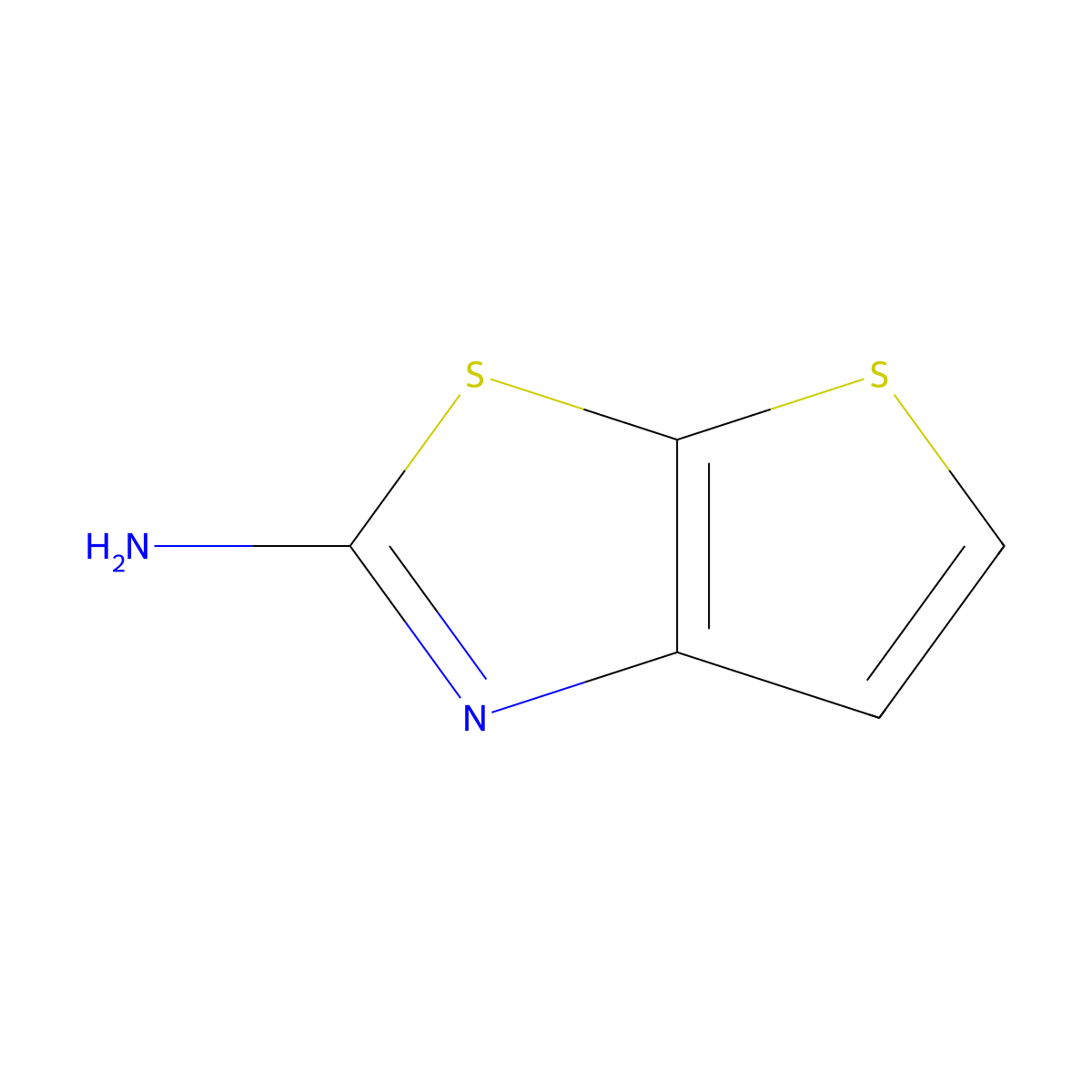 Thieno[3,2-d][1,3]thiazol-2-amine molecular structure, CAS 66646-11-5