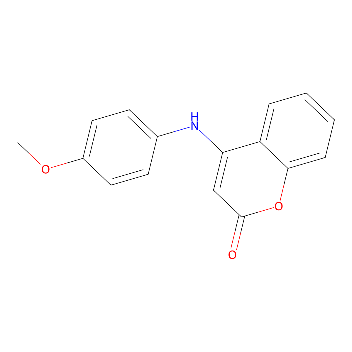 4-(4-Methoxyanilino)chromen-2-one molecular structure, CAS 66646-97-7