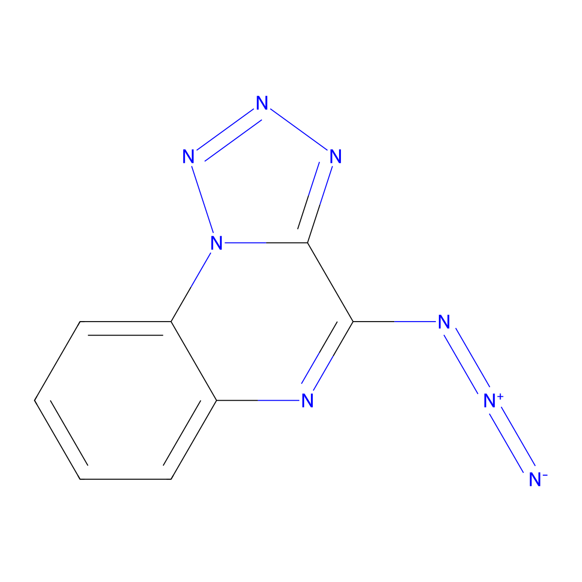 4-Azido-[1,2,3,4]tetrazolo[1,5-a]quinoxaline molecular structure, CAS 66648-23-5