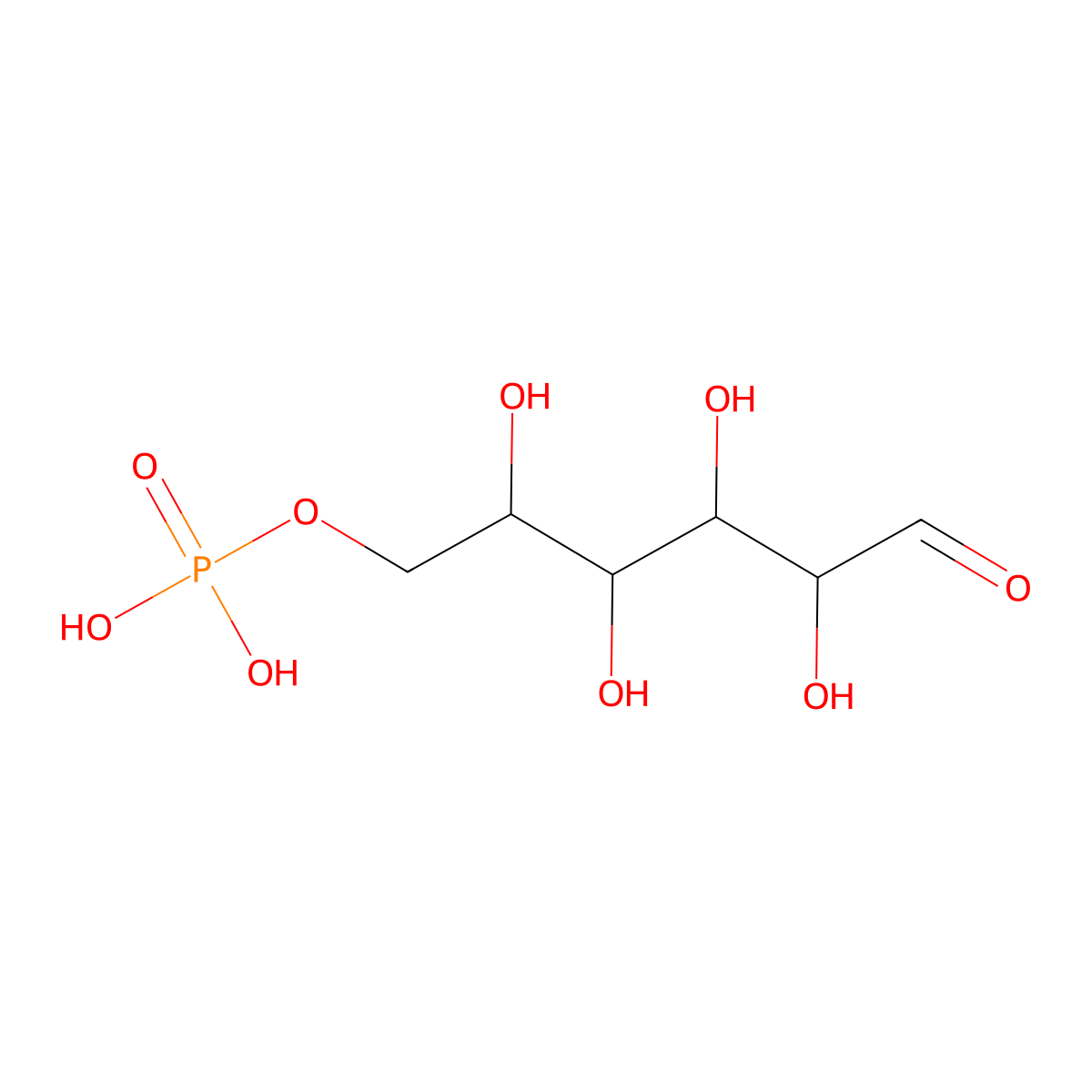 Galactose-6-phosphate molecular structure, CAS 6665-00-5