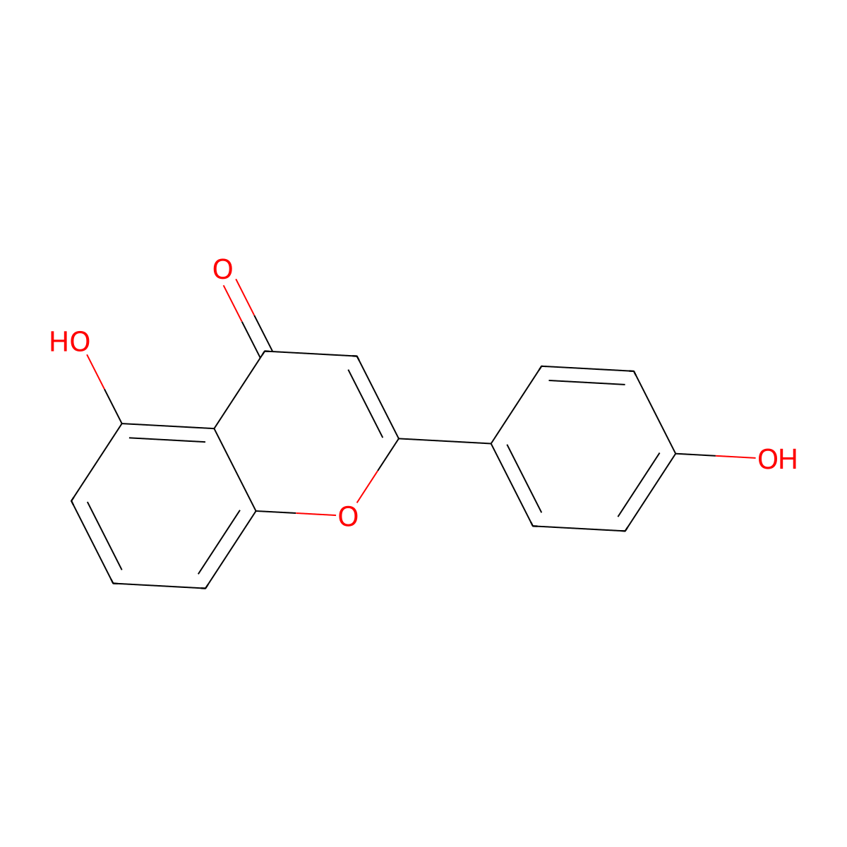 5,4'-Dihydroxyflavone molecular structure, CAS 6665-67-4
