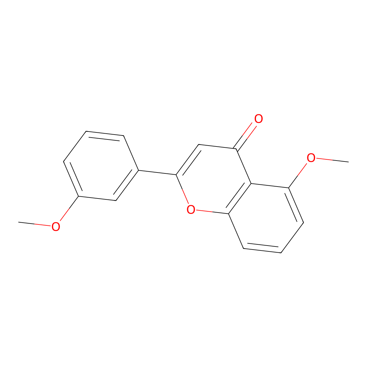 5,3'-Dimethoxyflavone molecular structure, CAS 6665-75-4