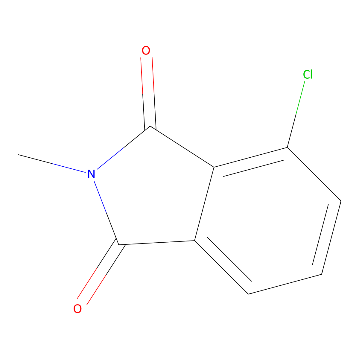 1H-Isoindole-1,3(2H)-dione, 4-chloro-2-methyl- molecular structure, CAS 66653-93-8