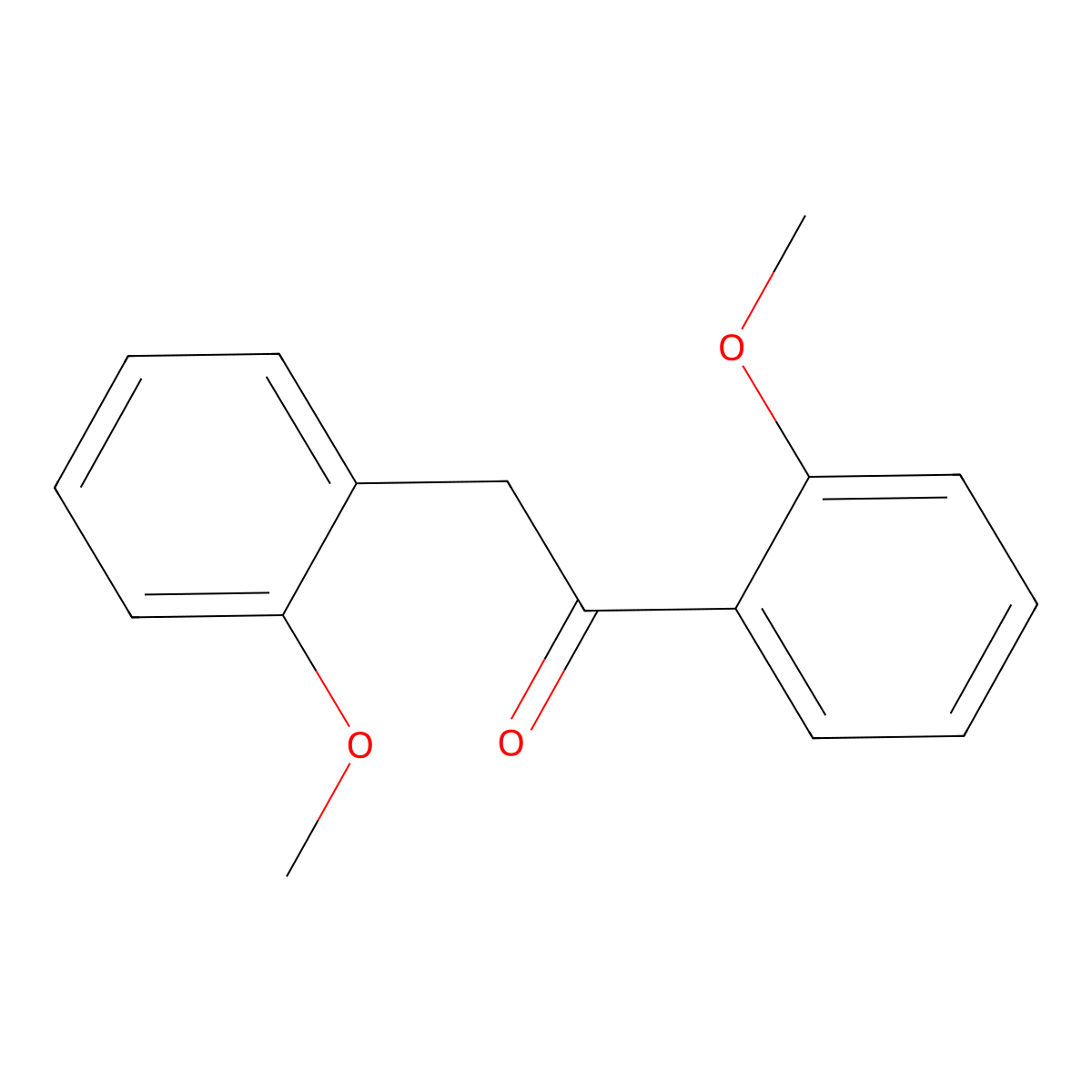 1,2-Bis(2-methoxyphenyl)ethanone molecular structure, CAS 66659-59-4