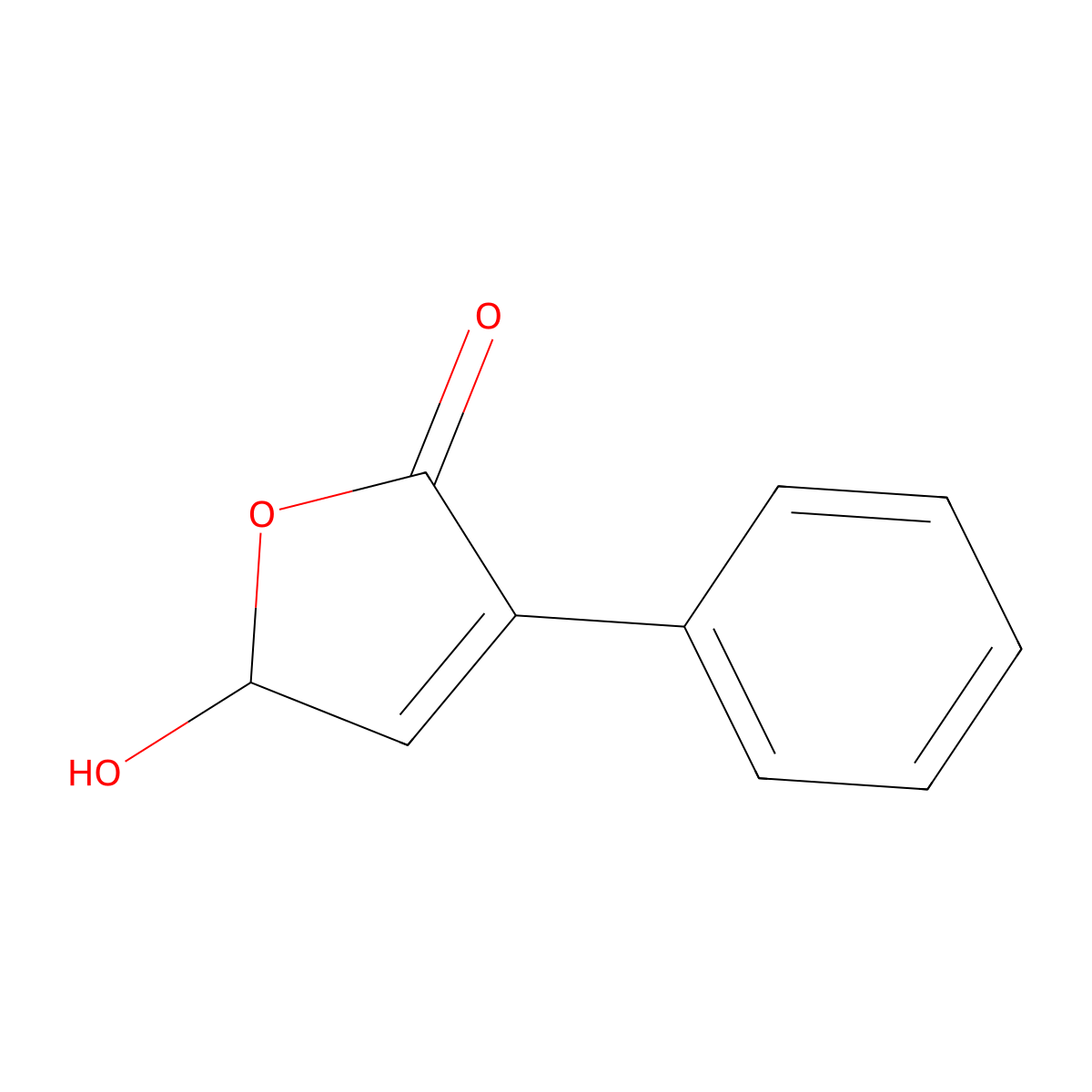 5-Hydroxy-3-phenyl-2,5-dihydrofuran-2-one molecular structure, CAS 66661-71-0