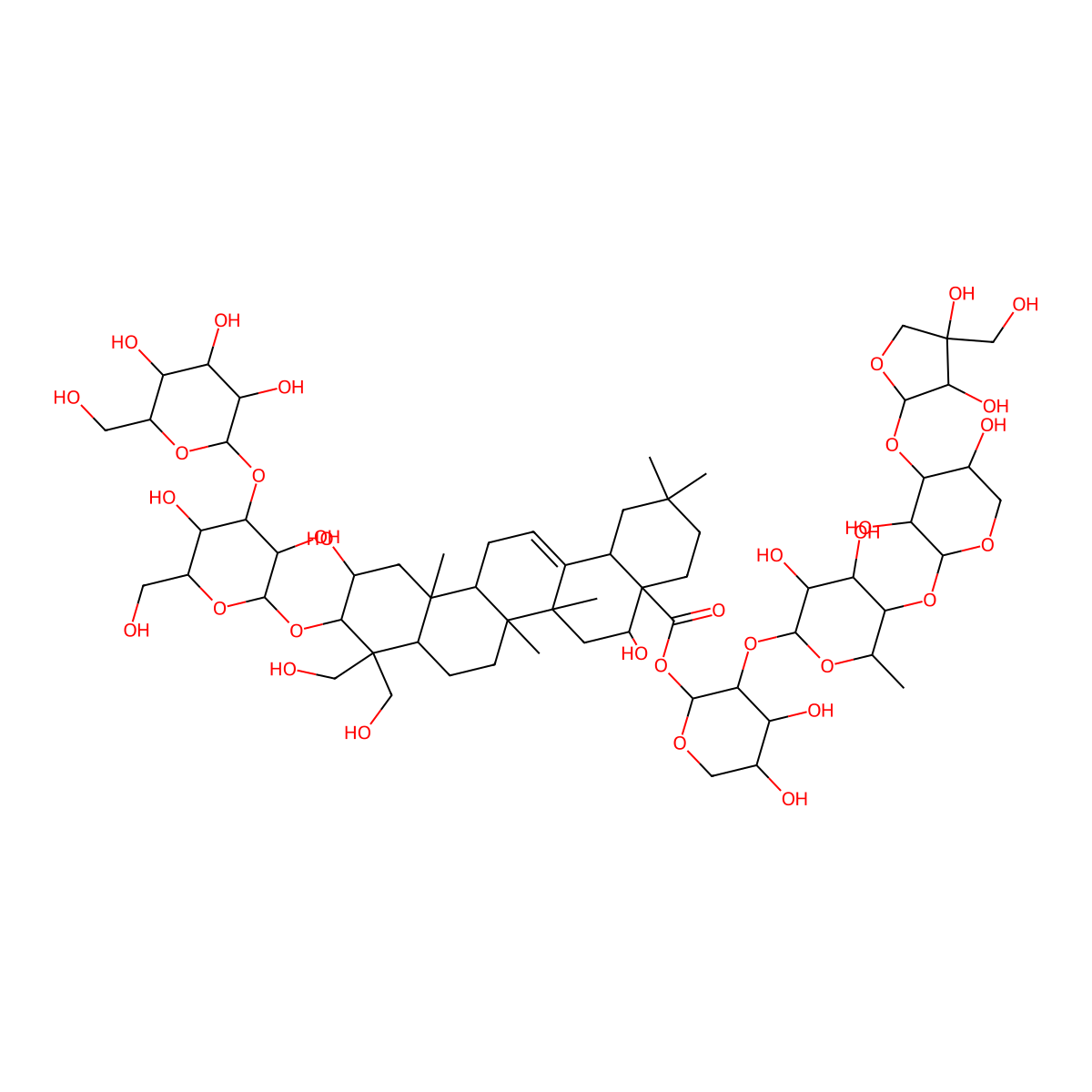 Platycodin D2 molecular structure, CAS 66663-90-9