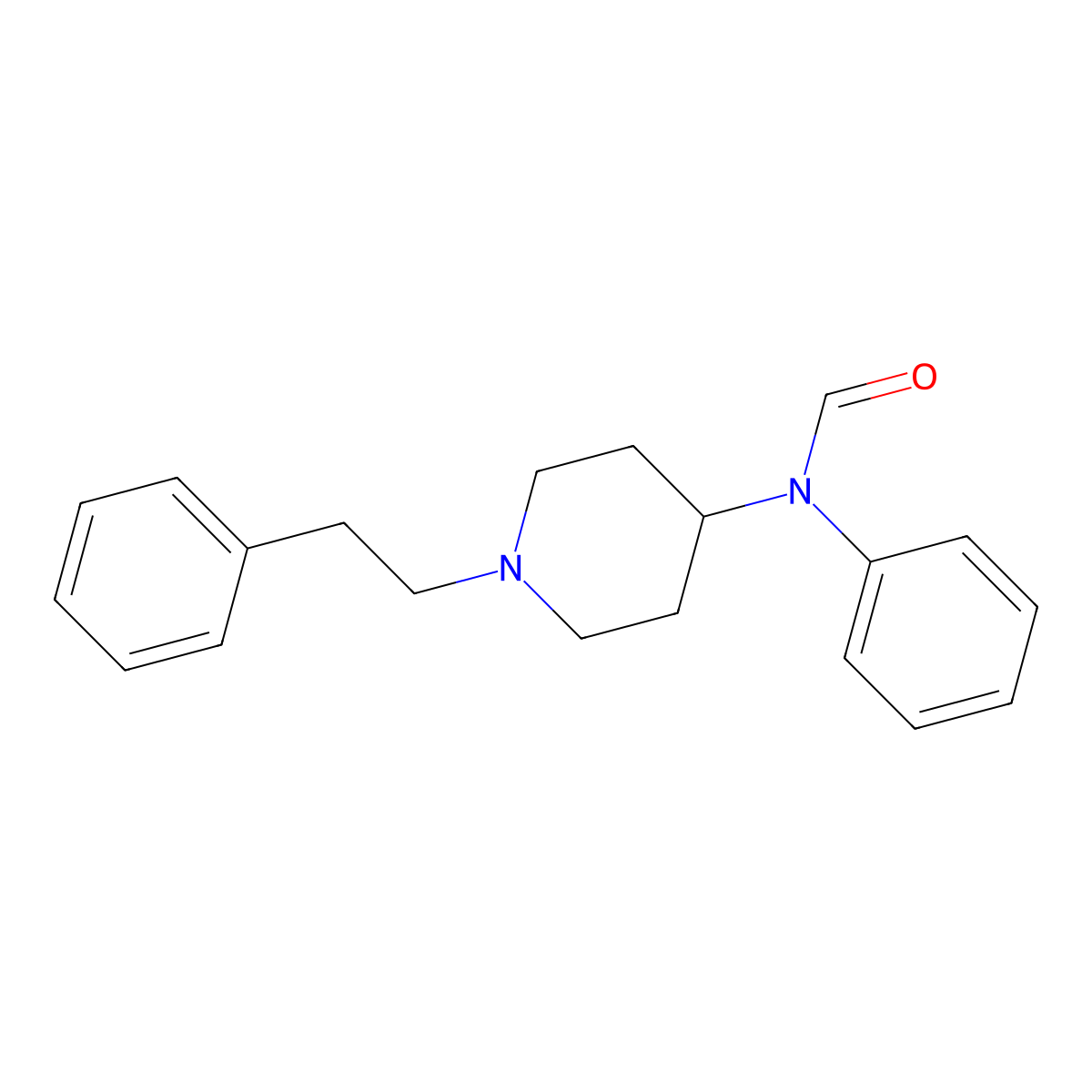 N-formyl 4-ANPP molecular structure, CAS 66670-15-3