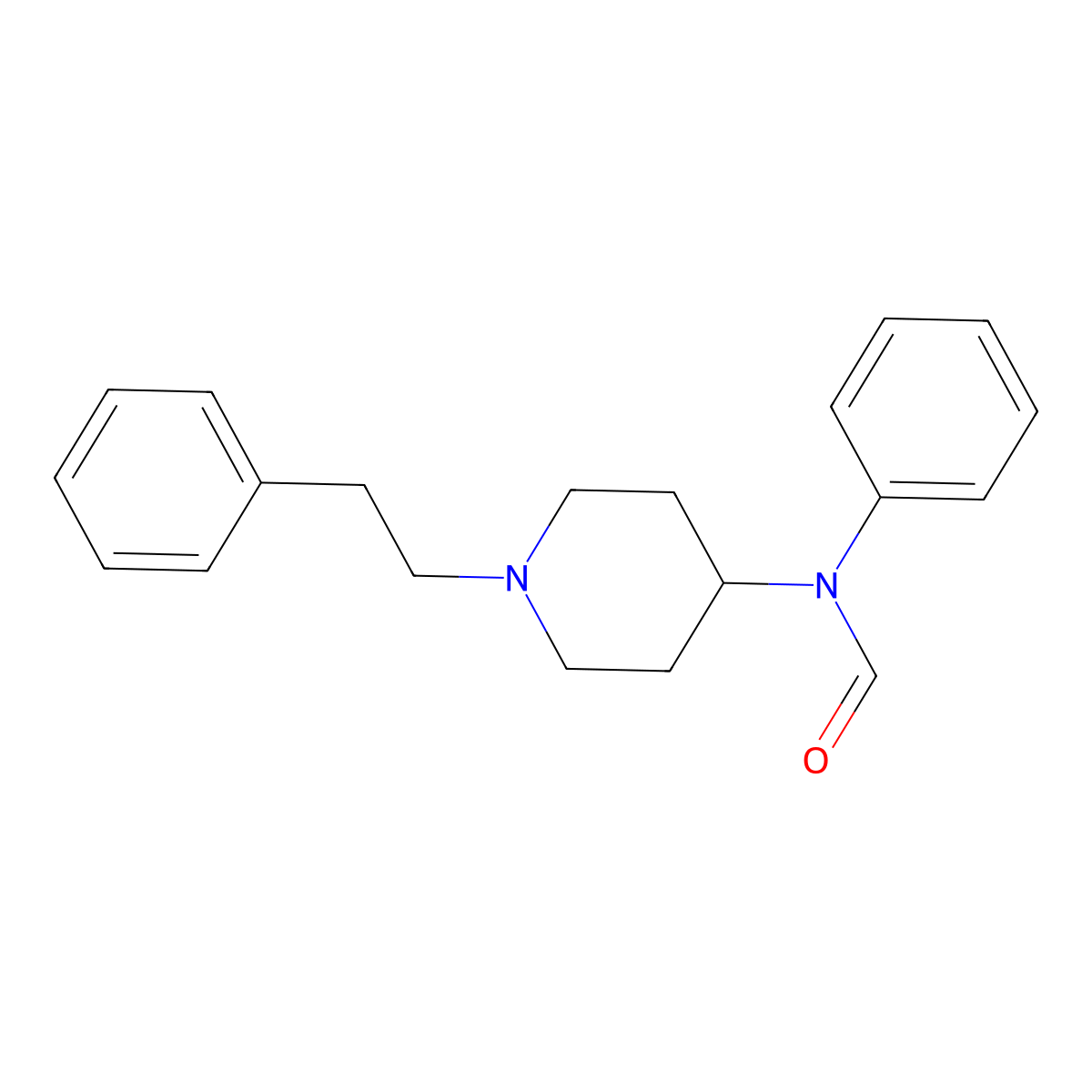 N-formyl 4-ANPP molecular structure, CAS 66670-15-3