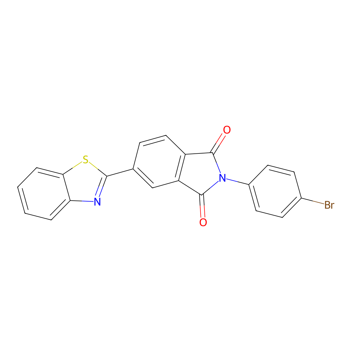 5-(1,3-benzothiazol-2-yl)-2-(4-bromophenyl)-1H-isoindole-1,3(2H)-dione molecular structure, CAS 666711-27-9