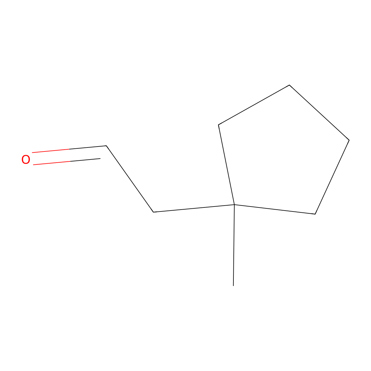 2-(1-Methylcyclopentyl)acetaldehyde molecular structure, CAS 666725-93-5