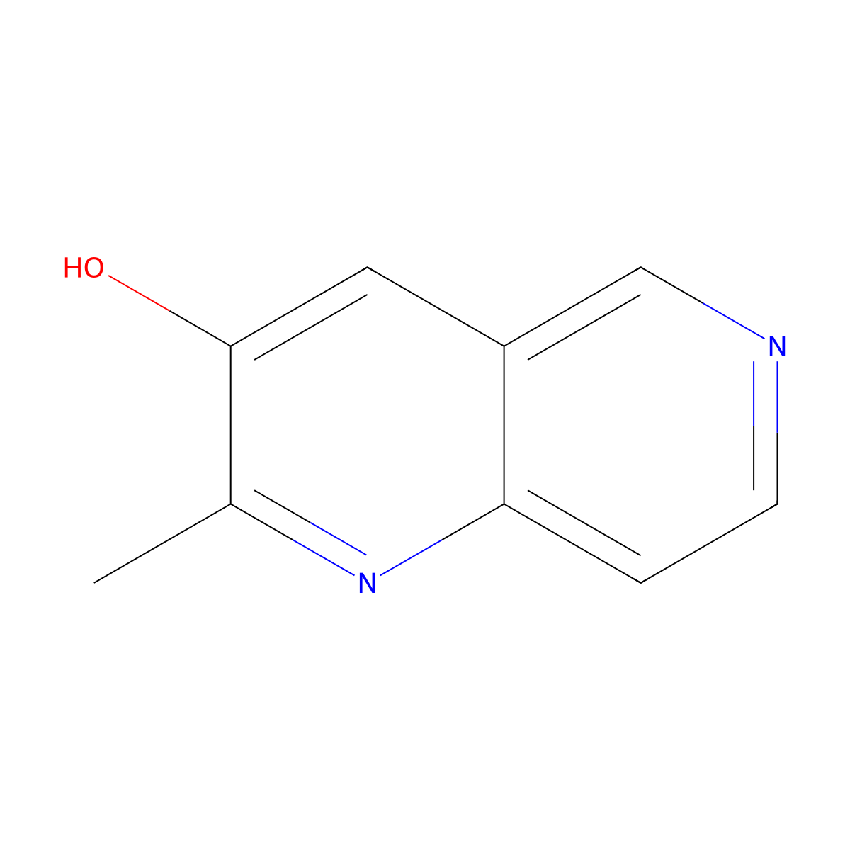 2-Methyl-1,6-naphthyridin-3-ol molecular structure, CAS 666735-19-9