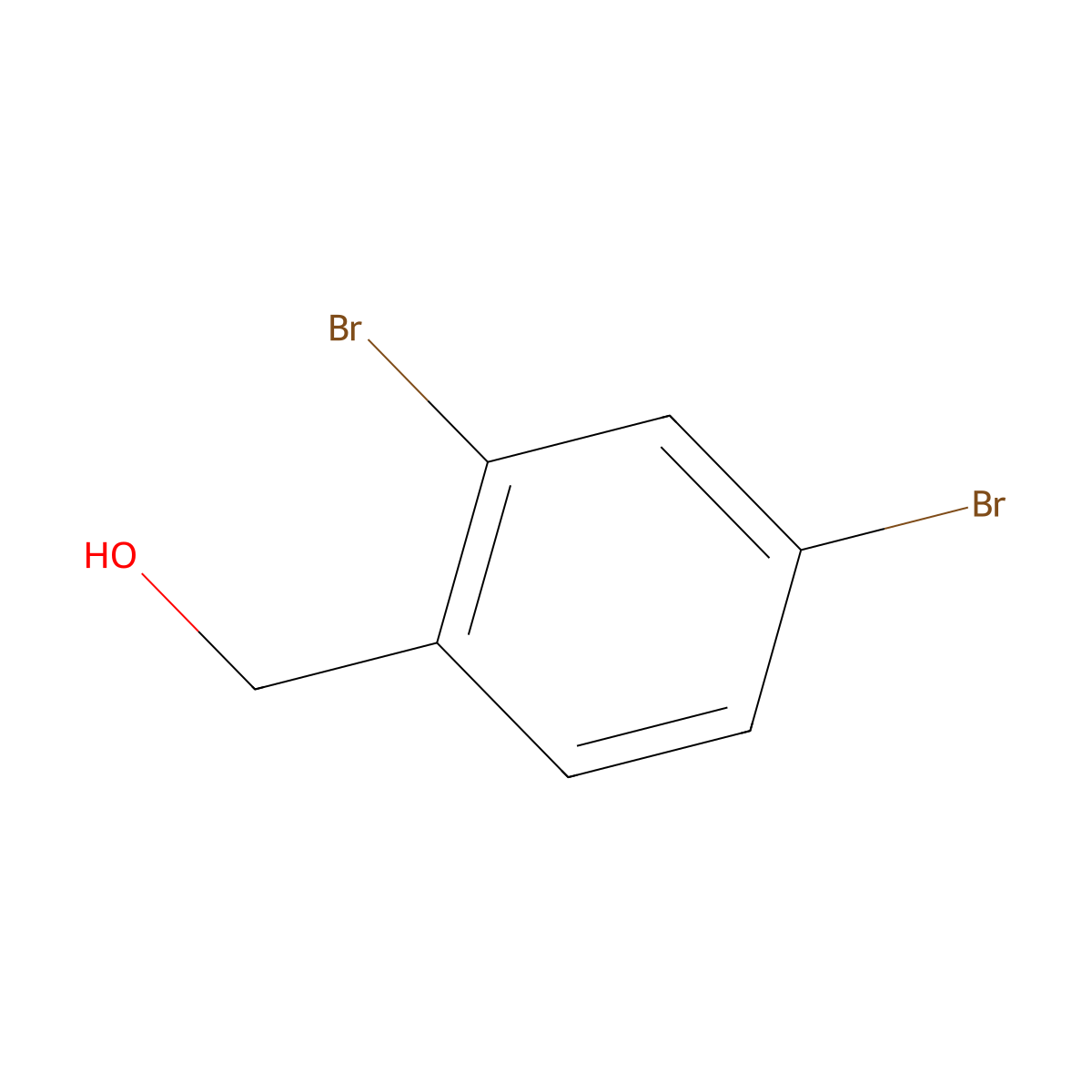 (2,4-Dibromophenyl)methanol molecular structure, CAS 666747-06-4