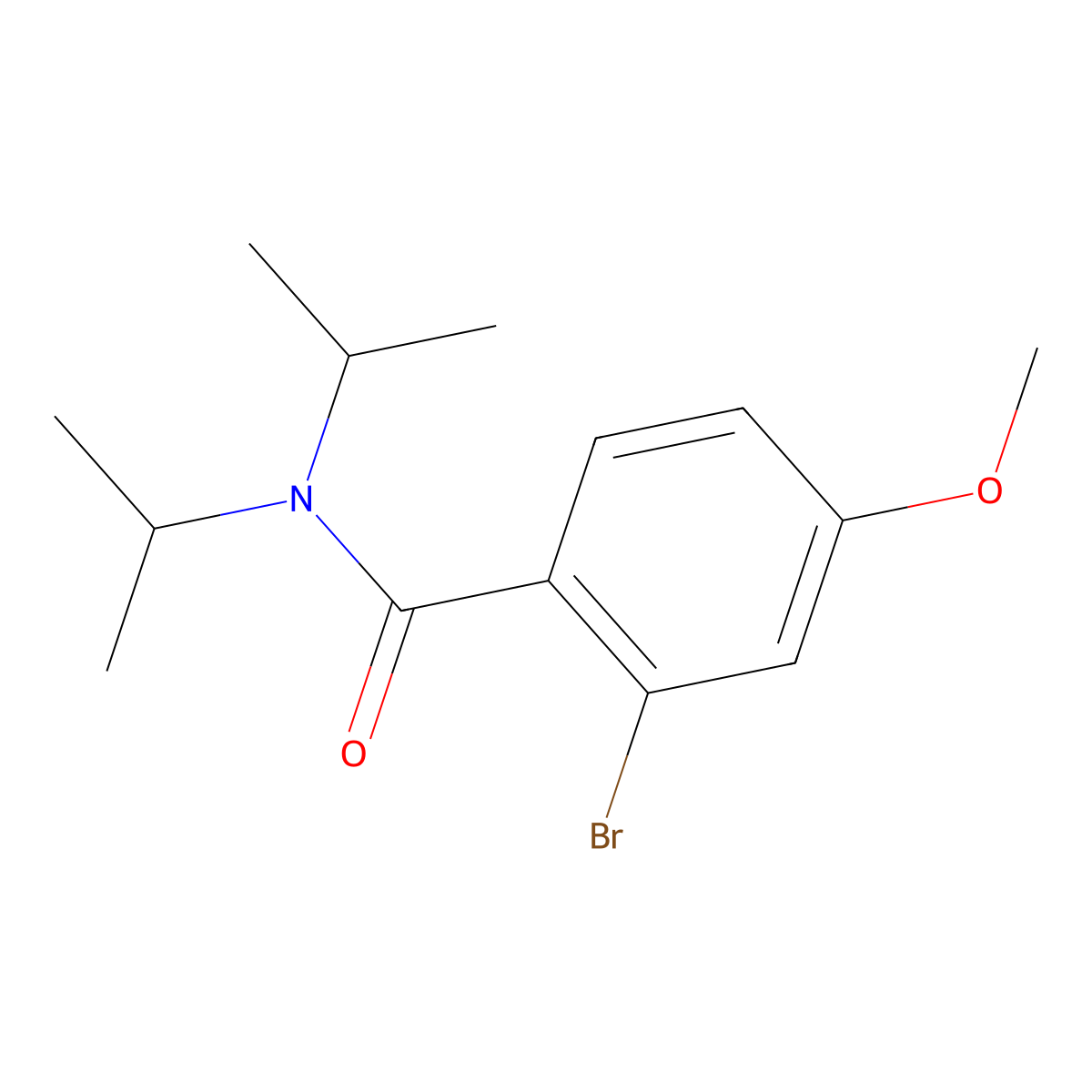 2-Bromo-4-methoxy-N,N-bis(1-methylethyl)benzamide molecular structure, CAS 666747-07-5