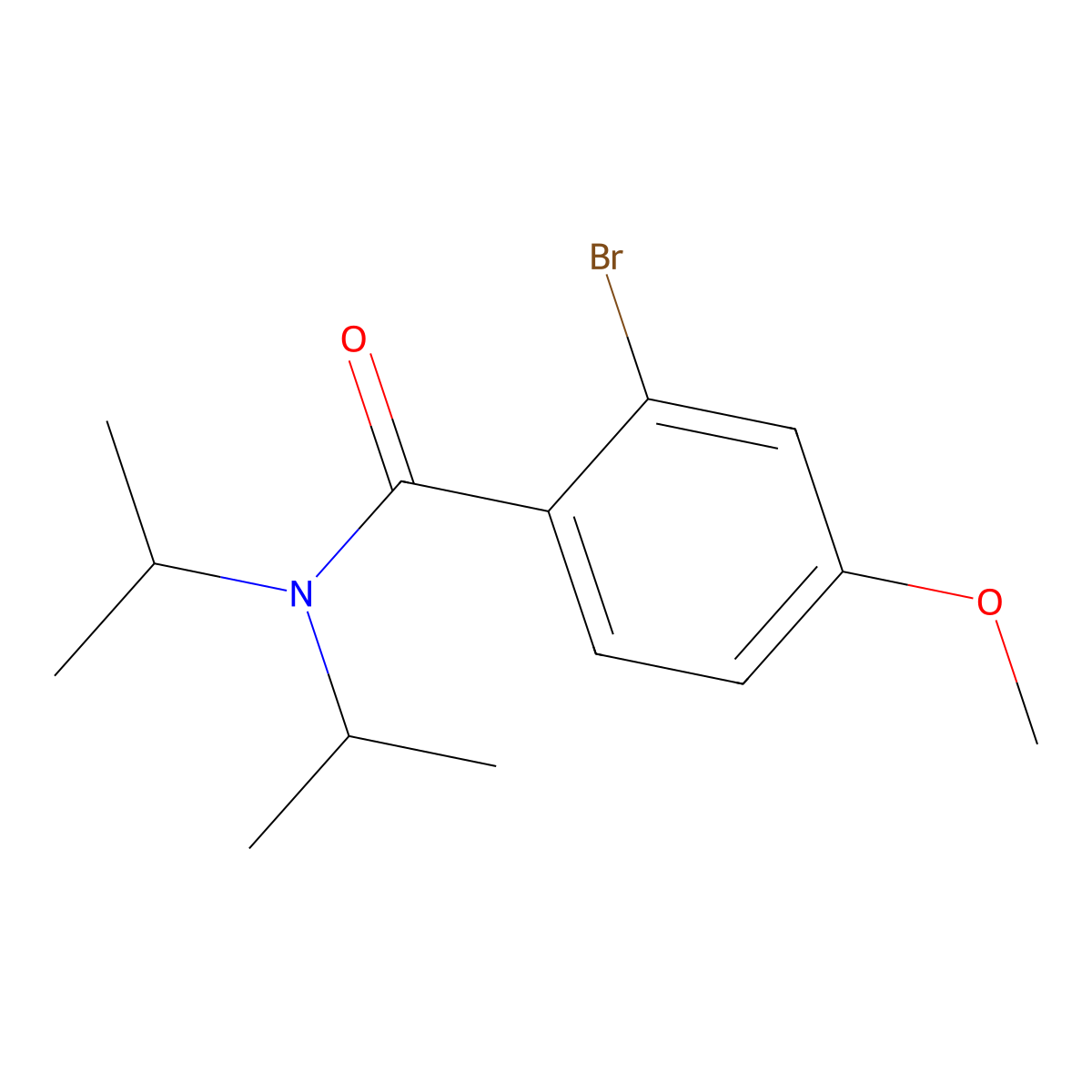 2-Bromo-4-methoxy-N,N-bis(1-methylethyl)benzamide molecular structure, CAS 666747-07-5