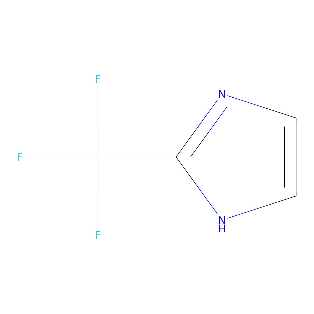 2-(trifluoromethyl)-1H-imidazole molecular structure, CAS 66675-22-7
