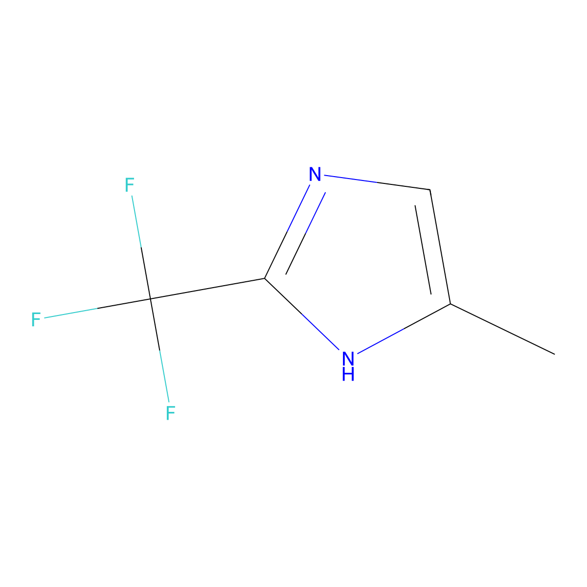 5-Methyl-2-(trifluoromethyl)-1H-imidazole molecular structure, CAS 66675-23-8