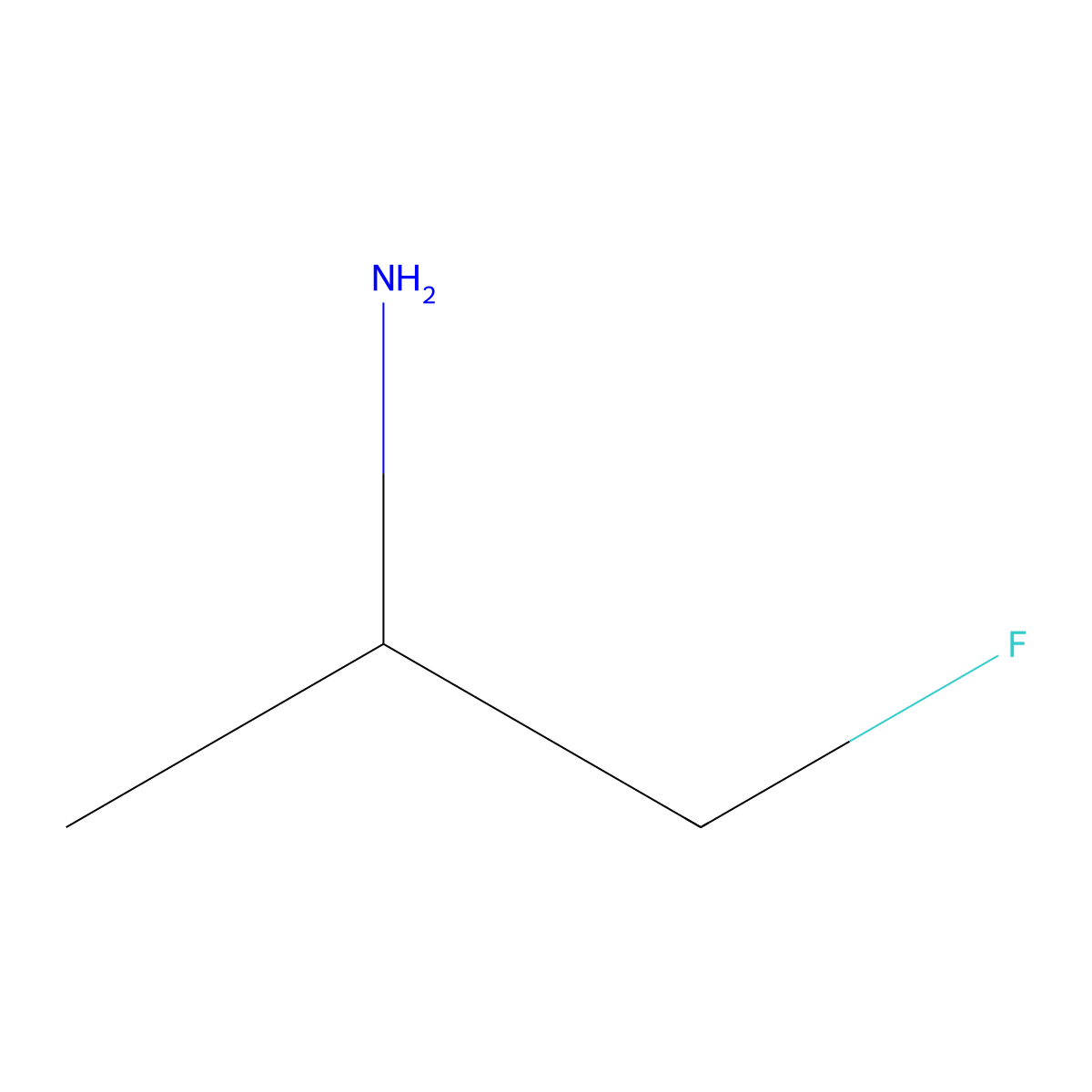 1-Fluoropropan-2-amine molecular structure, CAS 66679-45-6