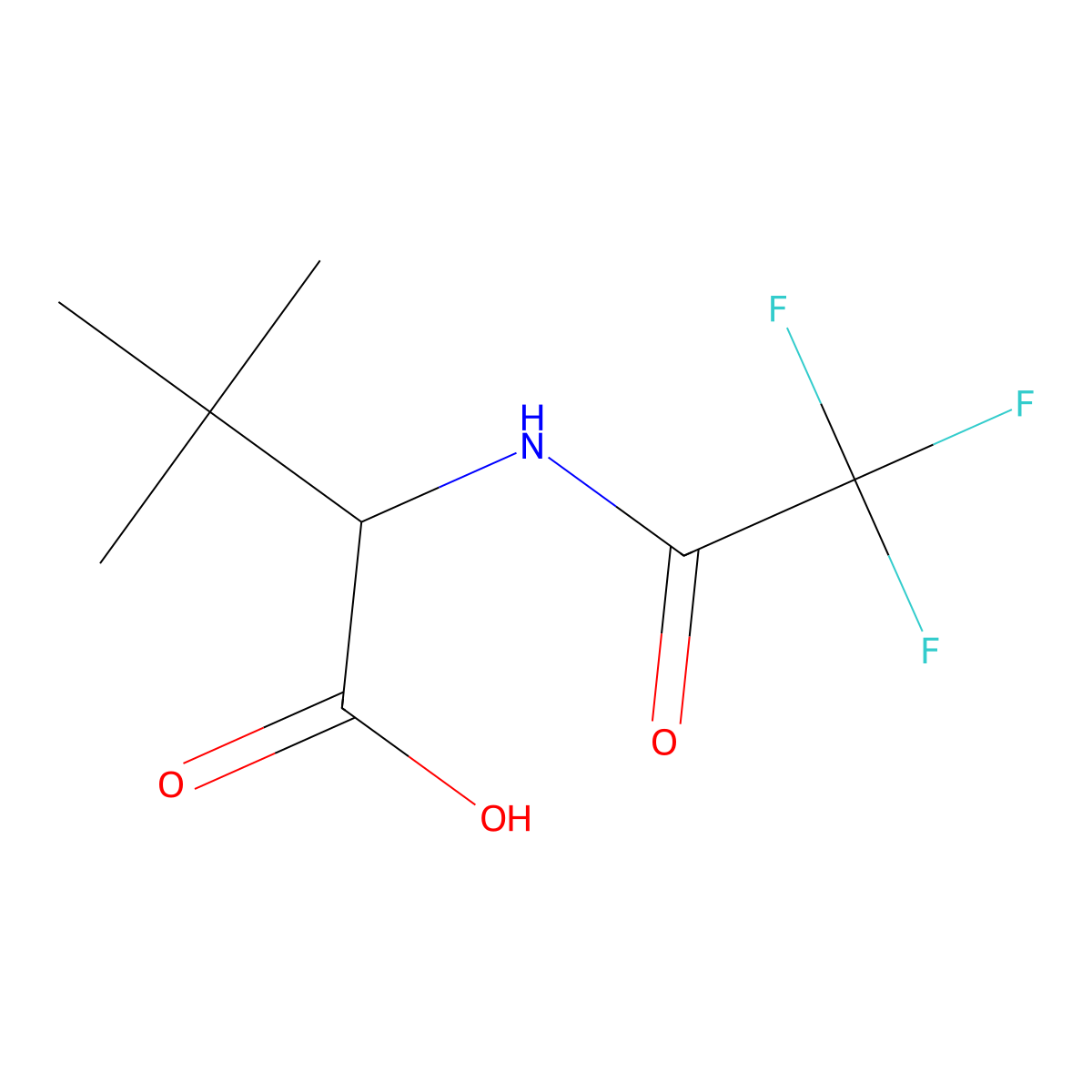 (S)-3,3-dimethyl-2-(2,2,2-trifluoroacetamido)butanoic acid molecular structure, CAS 666832-71-9