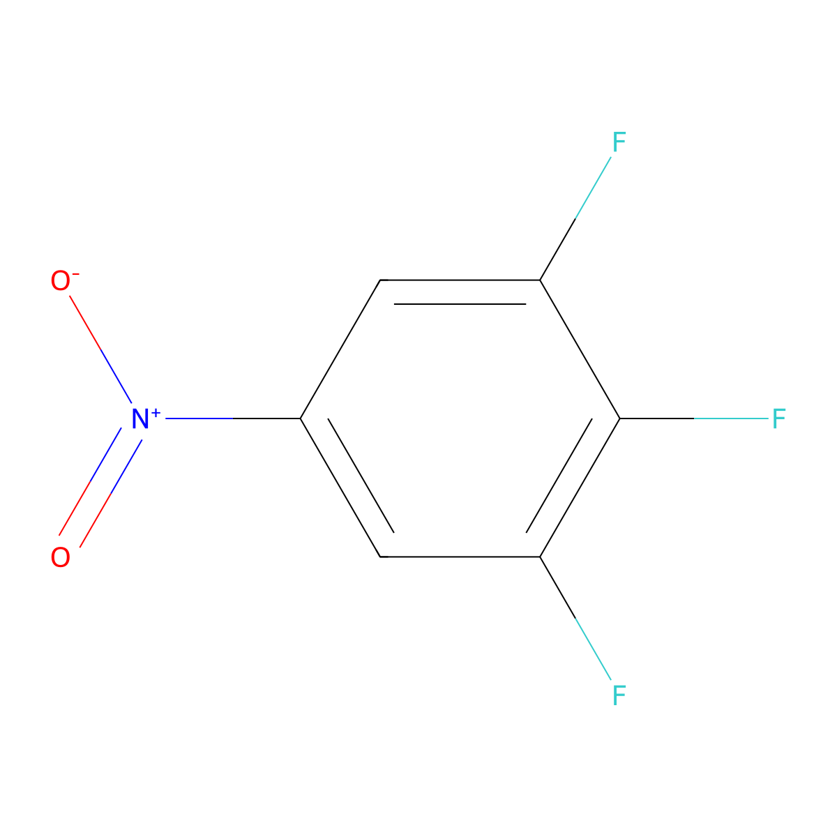 1,2,3-Trifluoro-5-nitrobenzene molecular structure, CAS 66684-58-0