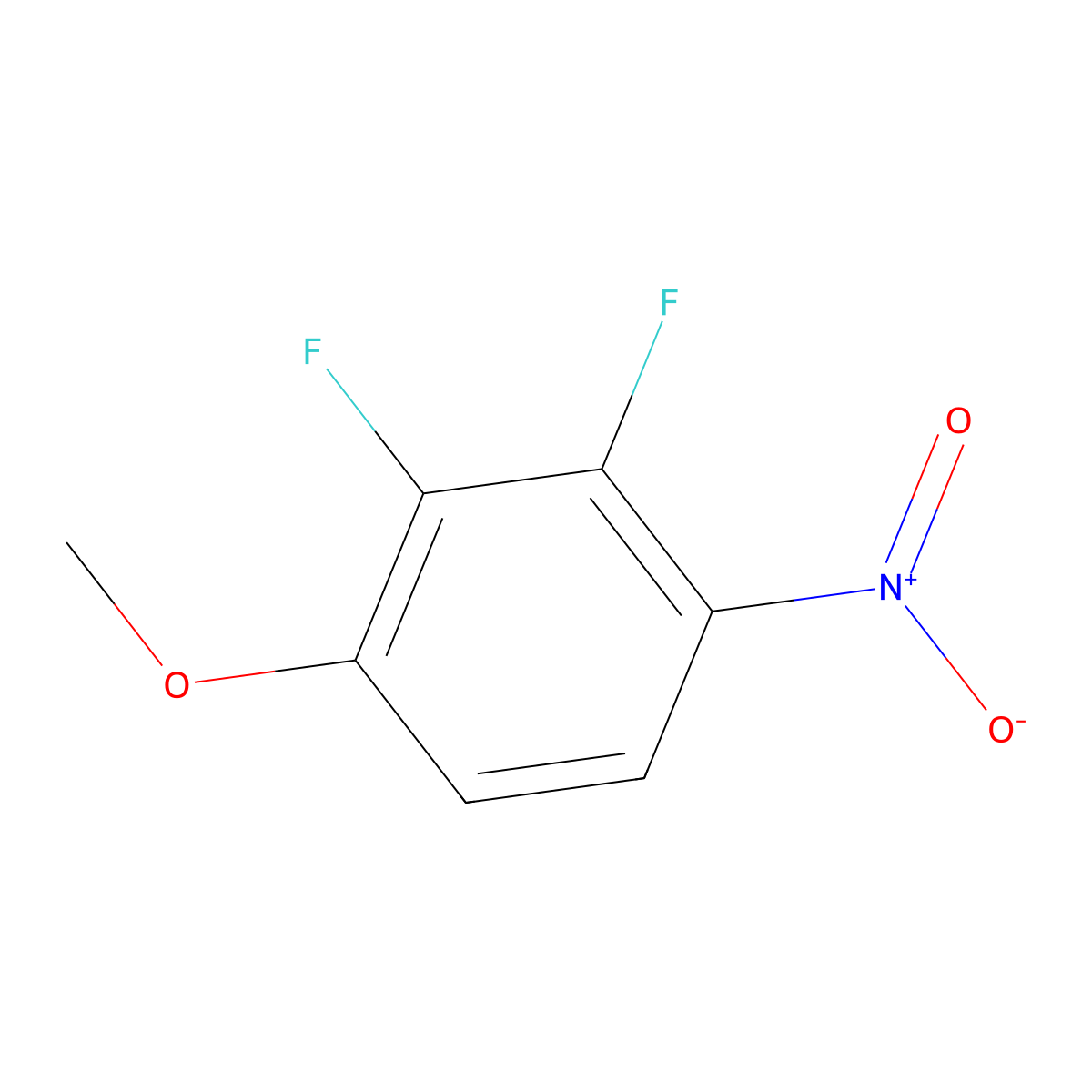 2,3-Difluoro-4-nitroanisole molecular structure, CAS 66684-59-1