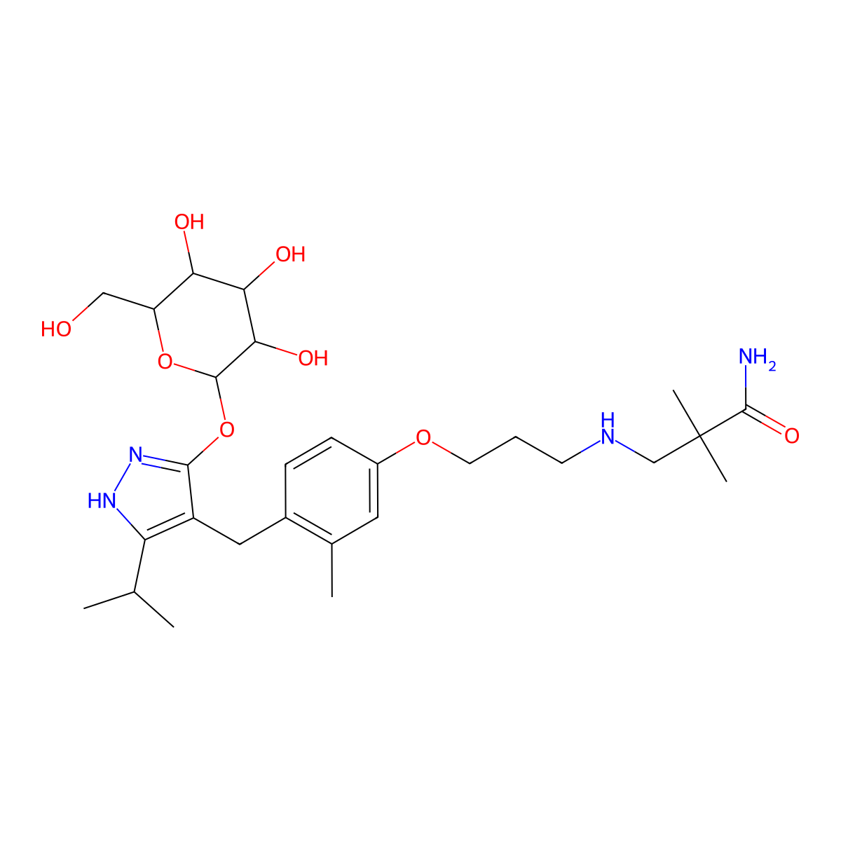 Mizagliflozin molecular structure, CAS 666843-10-3