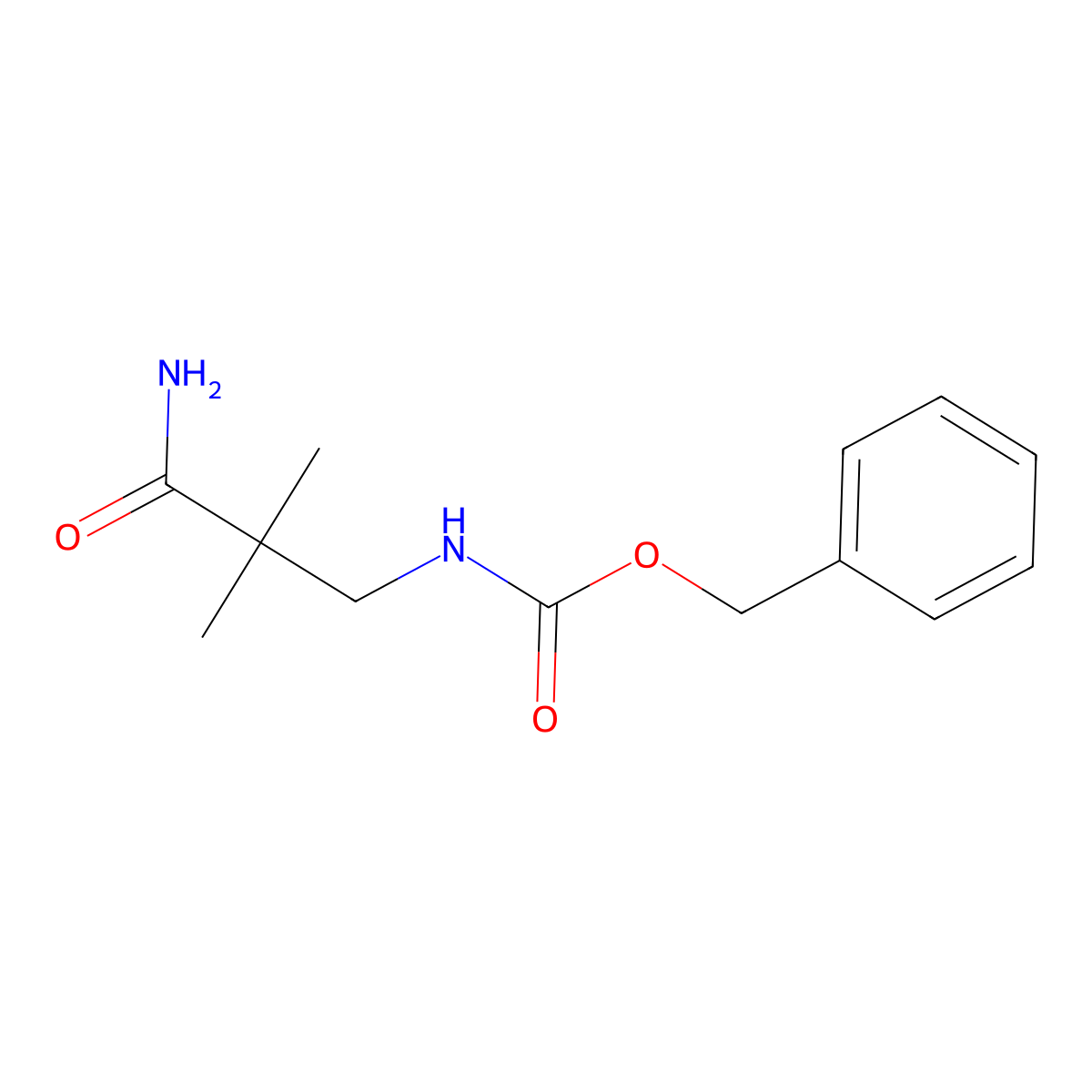 3N-Benzyloxycarbonyl 3-Amino-2,2-dimethylpropanamide molecular structure, CAS 666844-61-7