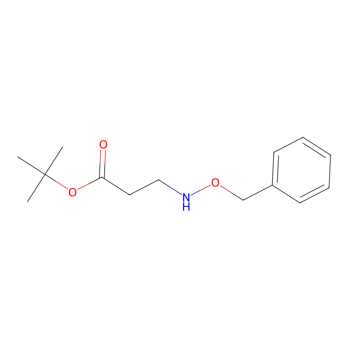 tert-Butyl 3-((benzyloxy)amino)propanoate molecular structure, CAS 666861-81-0