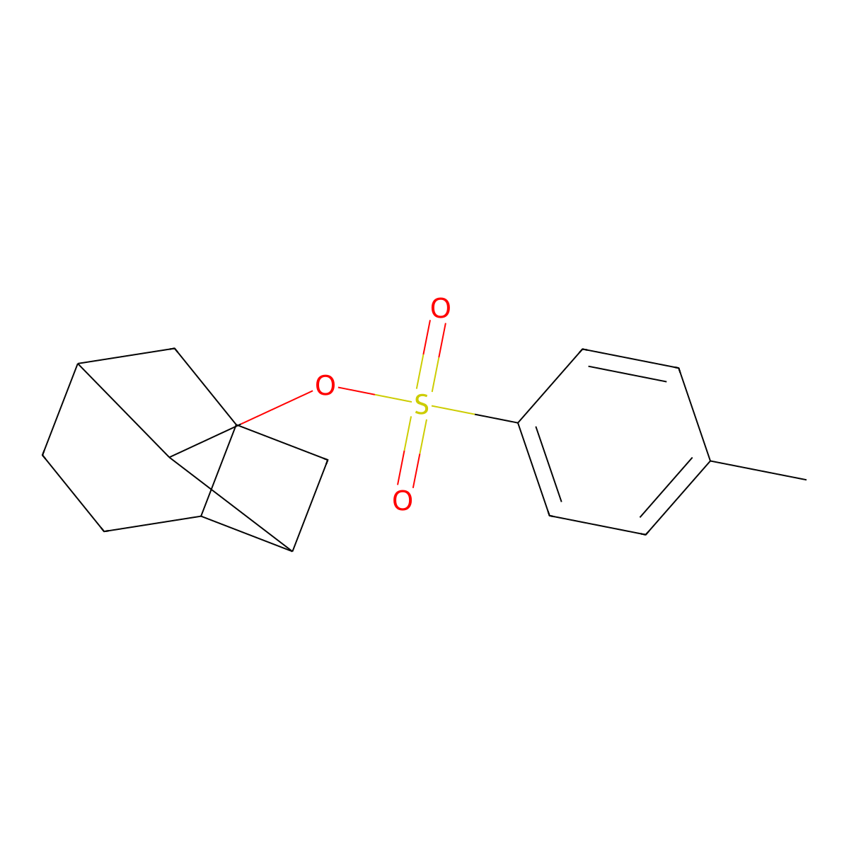 Tricyclo[3.3.1.0,2,7]nonan-6-yl 4-methylbenzene-1-sulfonate molecular structure, CAS 66687-83-0