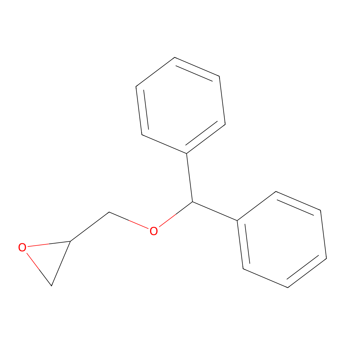 2-[(Benzhydryloxy)methyl]oxirane molecular structure, CAS 6669-15-4