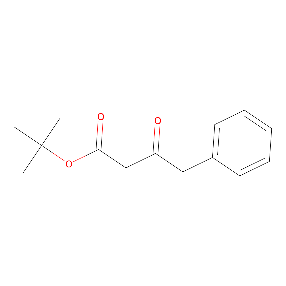 Tert-butyl 3-oxo-4-phenylbutanoate molecular structure, CAS 66697-03-8