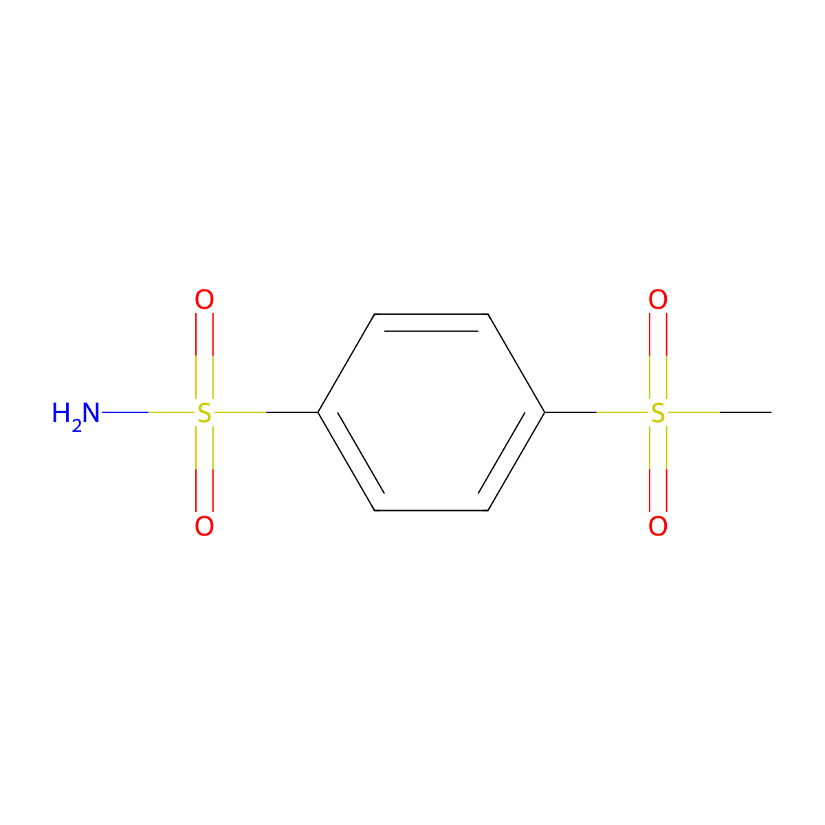 4-(Methanesulfonyl)benzene-1-sulfonamide molecular structure, CAS 667-24-3