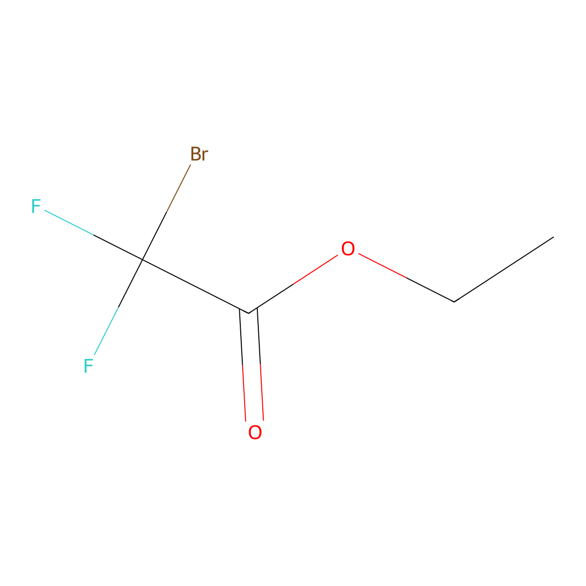 Ethyl bromodifluoroacetate molecular structure, CAS 667-27-6