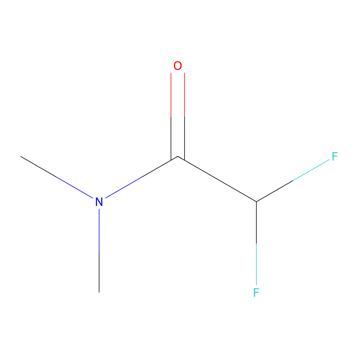 2,2-Difluoro-N,N-dimethylacetamide molecular structure, CAS 667-50-5