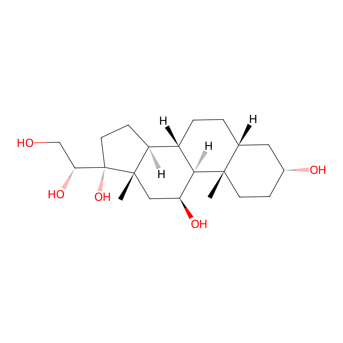 Beta-Cortol molecular structure, CAS 667-65-2