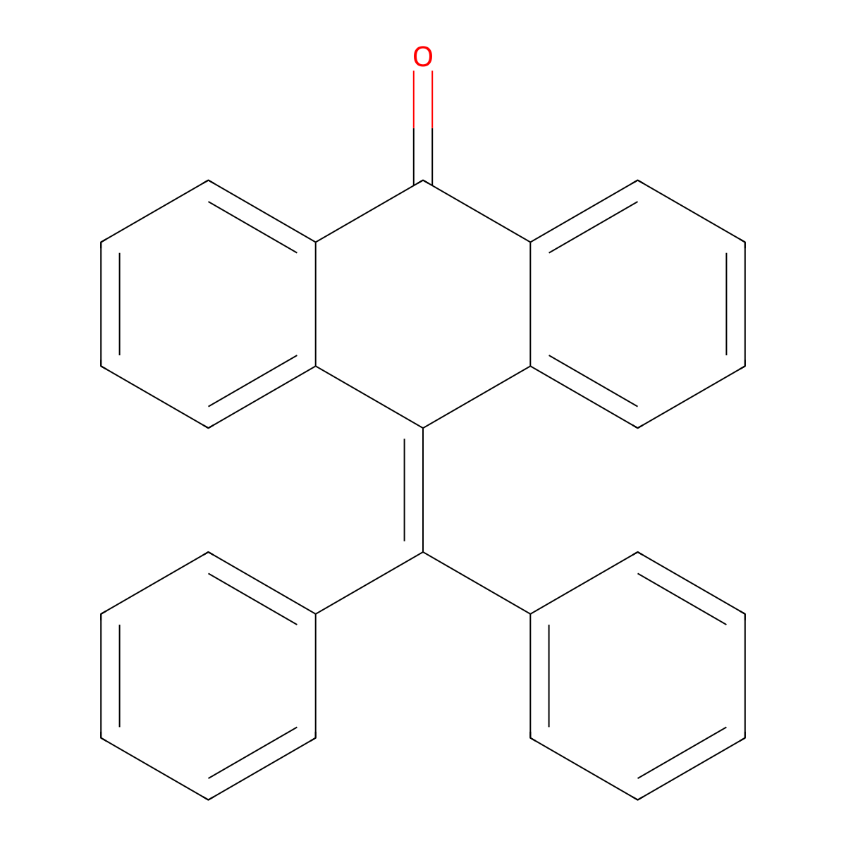 10-(Diphenylmethylene)anthracen-9(10H)-one molecular structure, CAS 667-91-4