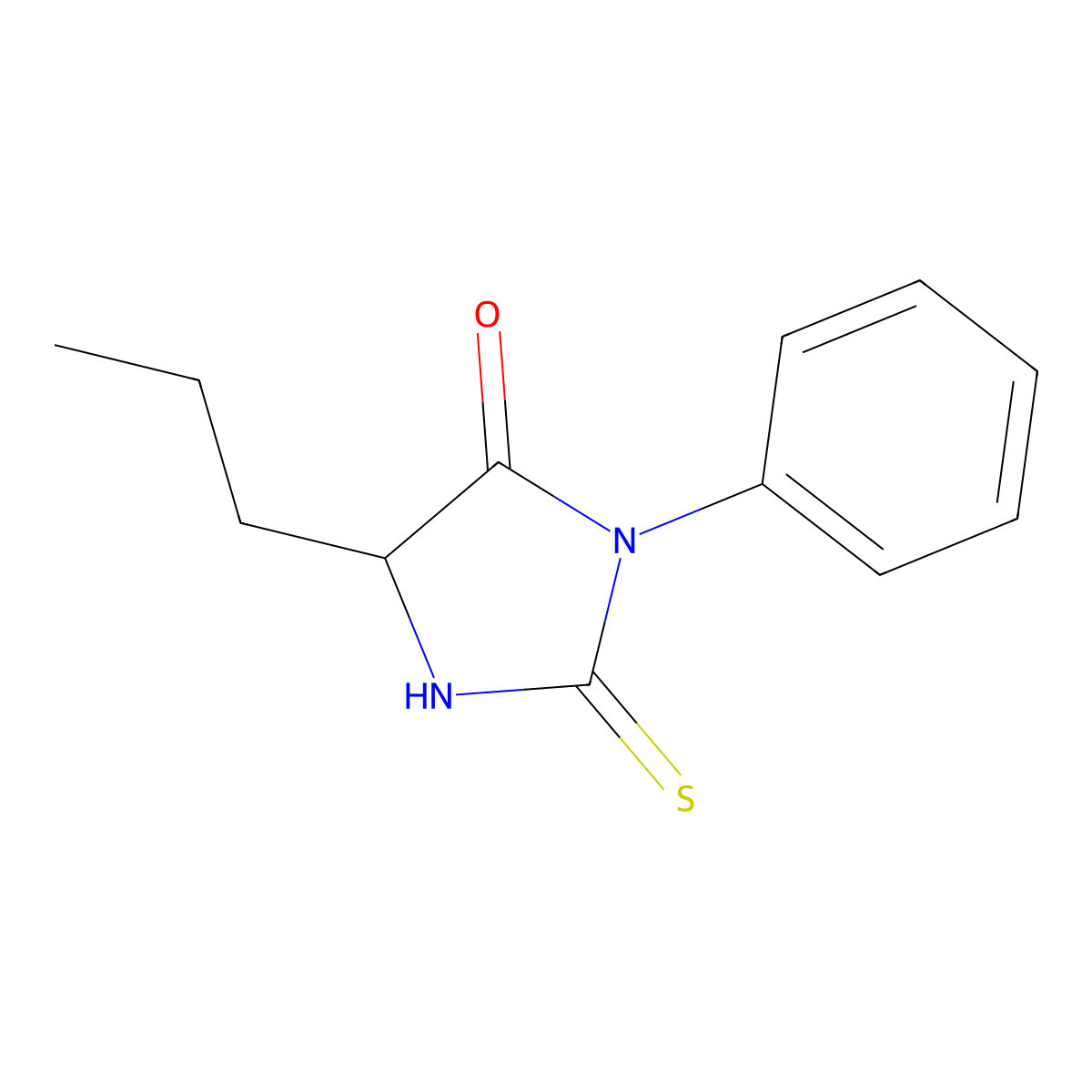 PTH-norvaline molecular structure, CAS 66703-27-3