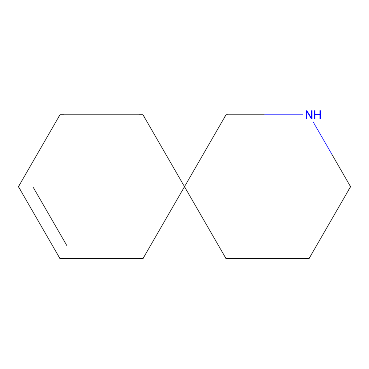 2-Azaspiro[5.5]undec-8-ene molecular structure, CAS 6671-73-4