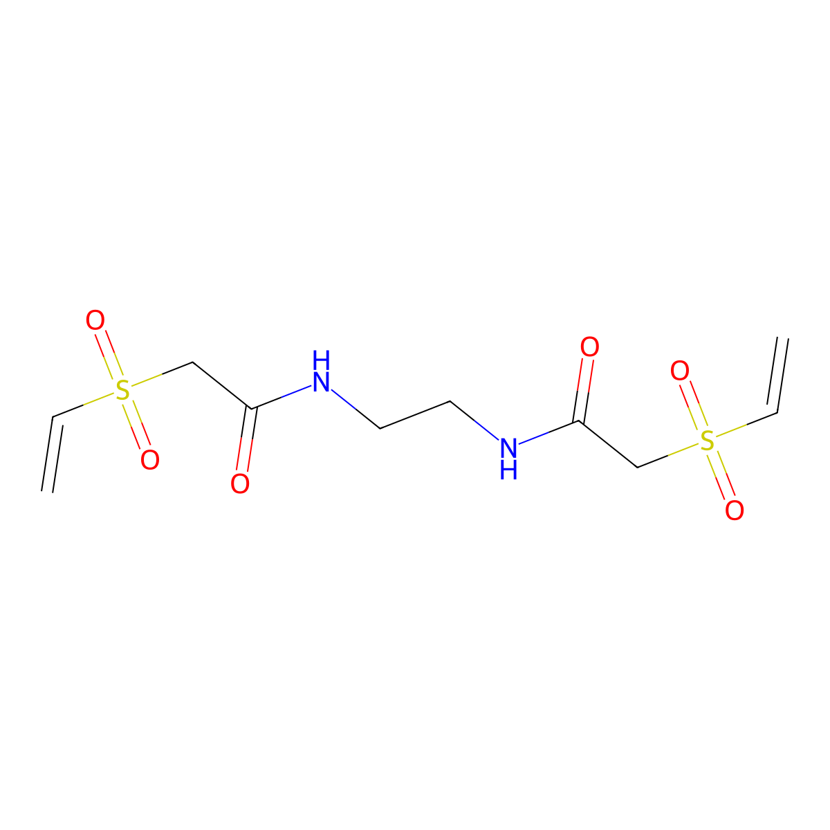 1,2-Bis(vinylsulfonylacetamido)ethane molecular structure, CAS 66710-66-5