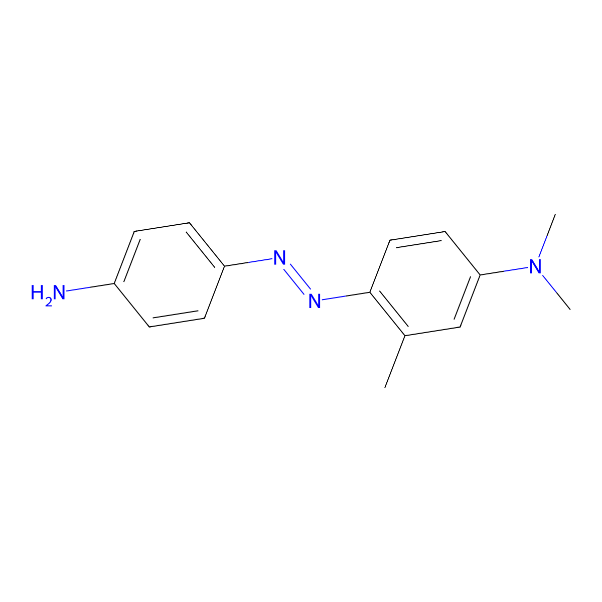 4-[(4-aminophenyl)diazenyl]-N,N,3-trimethylaniline molecular structure, CAS 66710-90-5