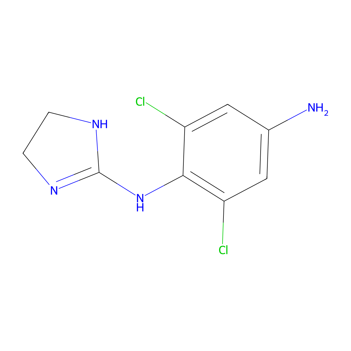 Apraclonidine molecular structure, CAS 66711-21-5